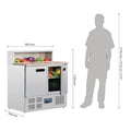Saladette Réfrigérée Compacte - 2 Portes Plan de Travail en Marbre - Polar(SELLER_5239_426572)