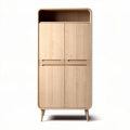 Buffet en bois de chêne naturel 150 x 80 x 40cm pour salon et rangement