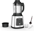 Moulinex Perfectmix Cook blender chauffant à haute vitesse, 10 programmes automatiques, 1400 W, YY5607FG, Noir et Transparent, Métal(Noir/Transparent/Métal)